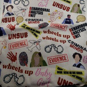 Criminal TV Show Themed Tote Bag